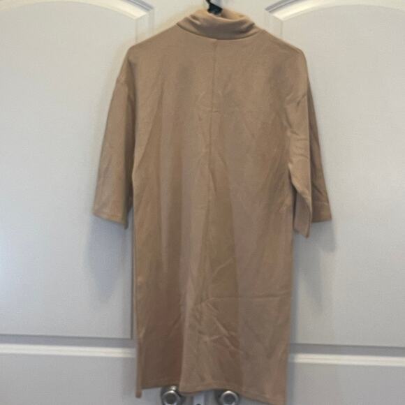 NWT Turtleneck Dress - Women Size S - Tan - Picture 3 of 5